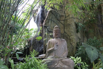 Buddha Statue In A Garden. 