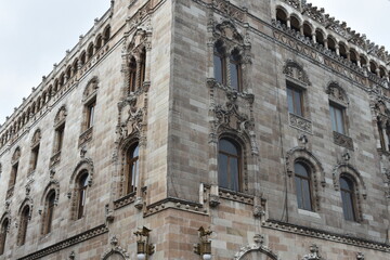 Fototapeta premium Mexico City Central Post Office Corner Detail