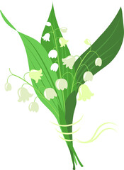 Lilies of the valley bouquet