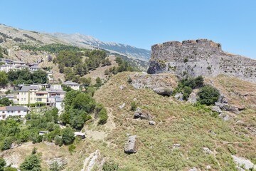 Fototapeta na wymiar The Impressive Ottoman-era Gjirokaster Castle