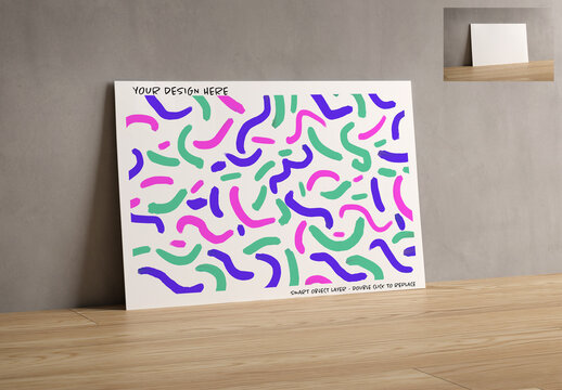 Mock Up of Postcard