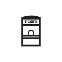 ticket counter icon logo vector design template