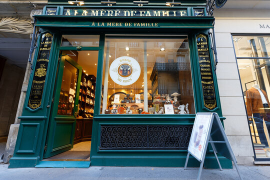 A la Mere de Famille is the oldest chocolate shop in Paris. The store first opened in 1761. It located in central Paris in Marais quarter.