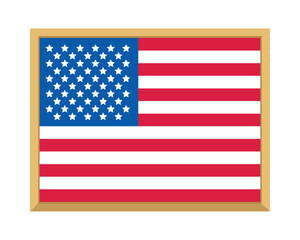 usa flag frame