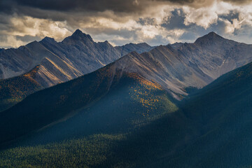 The Canadian Rockies or Canadian Rocky Mountains, comprising both the Alberta Rockies and the B.C. Rockies, is the Canadian segment of the North American Rocky Mountains.