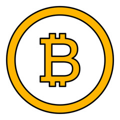 bitcoin coin icon