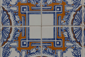 Lissabon - Portugal: Azulejos - Kacheln in verschiedenem Dekor