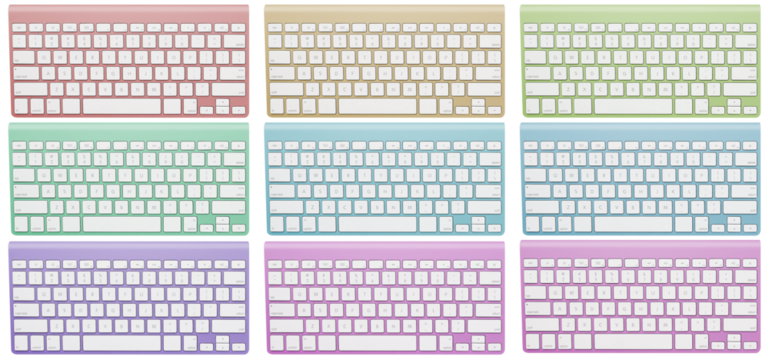 Keyboard Set of Top View