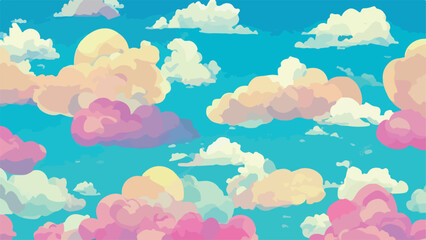 Abstract blurred gradient. Colorful clouds wallpaper 