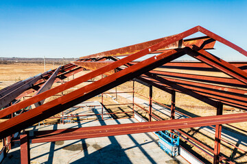 Naklejka premium Residential Home Build Under Construction
