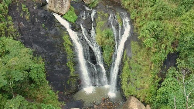 aerial view of "Salto de las monjas" in La Vega, Cundinamarca