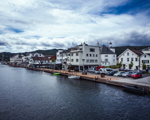 Fototapeta na wymiar Flekkefjord City 
