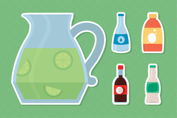 drinks icon set