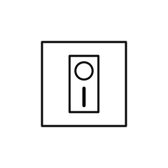 Switch icon. Electric power. Vector illustration. Stock image. 
