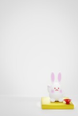 Beckoning Rabbit Figurin - 