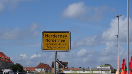 A poster of Nordeney in germany