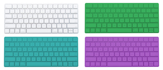 Computer Keyboard Top View