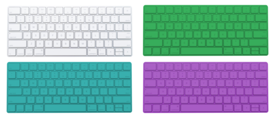 Computer Keyboard Top View