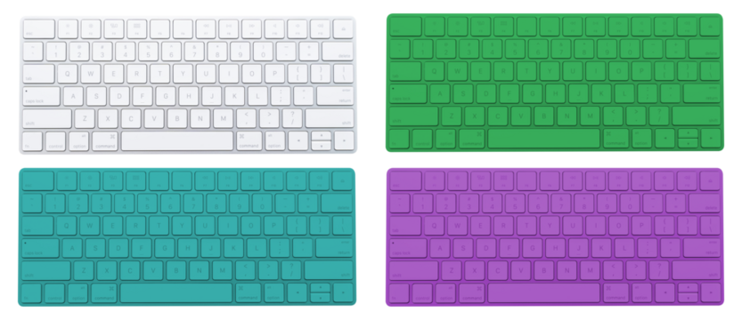 Computer Keyboard Top View