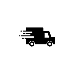Delivery truck icon vector for web and mobile app. Delivery truck sign and symbol. Shipping fast delivery icon