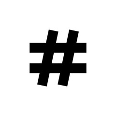 Hashtag icon vector for web and mobile app. hashtag sign and symbol