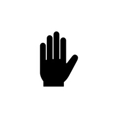 Hand icon vector for web and mobile app. hand sign and symbol. hand gesture