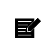 Note icon vector for web and mobile app. notepad sign and symbol