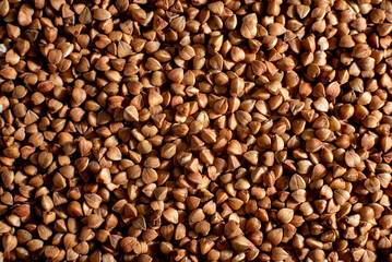 roasted buckwheat grains in large quantities