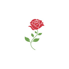 Naklejka premium Red roses icon design illustration