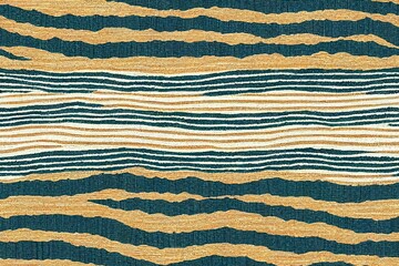 Seamless french farmhouse stripe pattern. Provence blue white linen woven texture. Shabby chic style weave stitch background. Doodle line country kitchen decor wallpaper. Textile rustic all over print