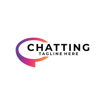 chatting logo icon vector isolated