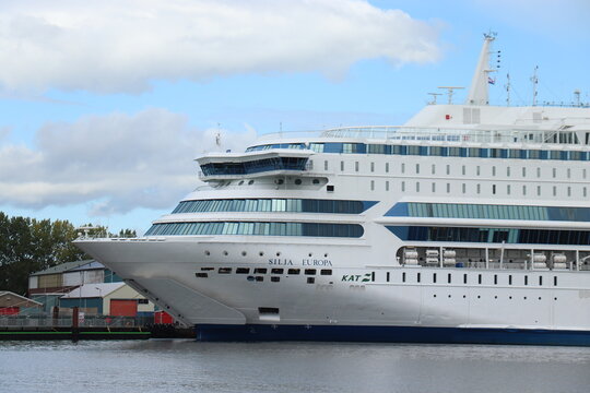 Velsen, the Netherlands - September 25th 2022: Tallink Silja Europa Ferry