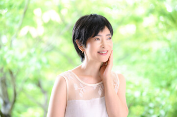 Beautiful Asian woman