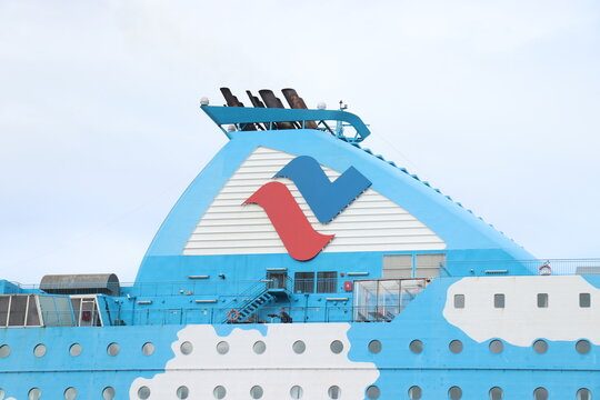 Velsen, the Netherlands - September 25th 2022: Silja Line Galaxy