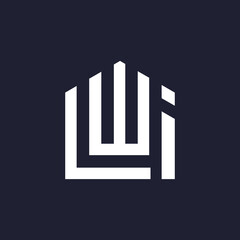 LWI Letter Logo Design Template