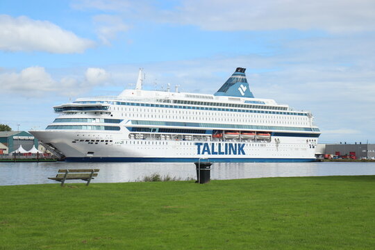 Velsen, the Netherlands - September 25th 2022: Tallink Silja Europa Ferry
