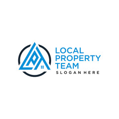 LPT Letter Logo Design Template