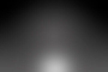 Black grey gradient background. Glowing light grey.