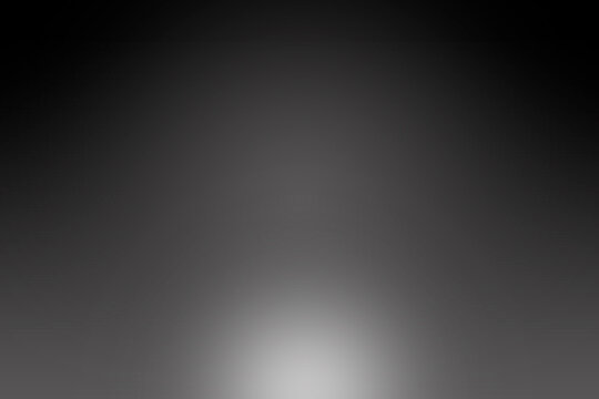 Black grey gradient background. Glowing light grey.