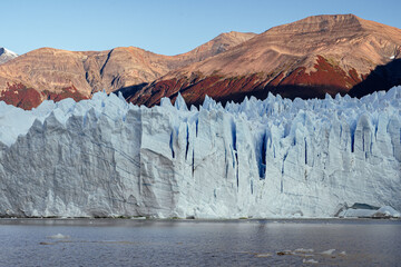 Big wall of a glaciar perito moreno