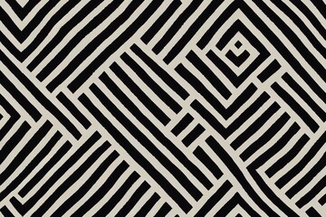 abstract geometric ethnic seamless pattern. High quality illustration