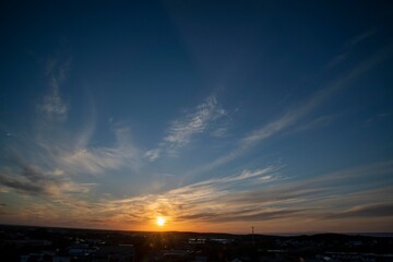 北海道斜里の夕日