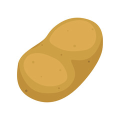 Potato Sign Emoji Icon Illustration. Vegetable Vector Symbol Emoticon Design Clip Art Sign Comic Style.