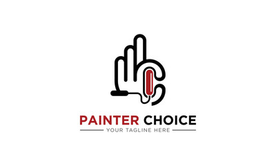 logo Painters choice, house paint, repair, painting services, painting, home, house, logo Vector logo template