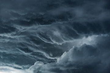 Dramatic cloudscape after the thunderstorm.