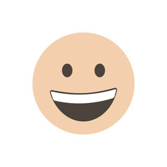Fototapeta premium Grinning face. funny yellow emoticon. smiling emoticon character design. Isolated 3D. Vector Emoji. for app