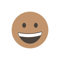 Grinning face. 3D stylized vector icon. emoji. isolated in white background. Vector Emoticon. for app
