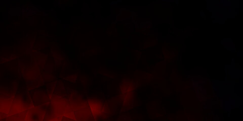 Dark Orange vector backdrop with lines, rhombus.