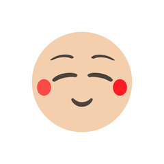 Smile. Vector illustration. realistic emoticon. 3D emoticon for web. Vector Emoticon. for web interface