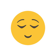 Smile. 3D stylized vector icon. emoji. 3D emoticon for web. for emoticon characters design collection. for web interface